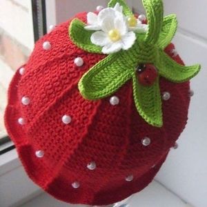 Spring baby girls hat, handmade crochet any size